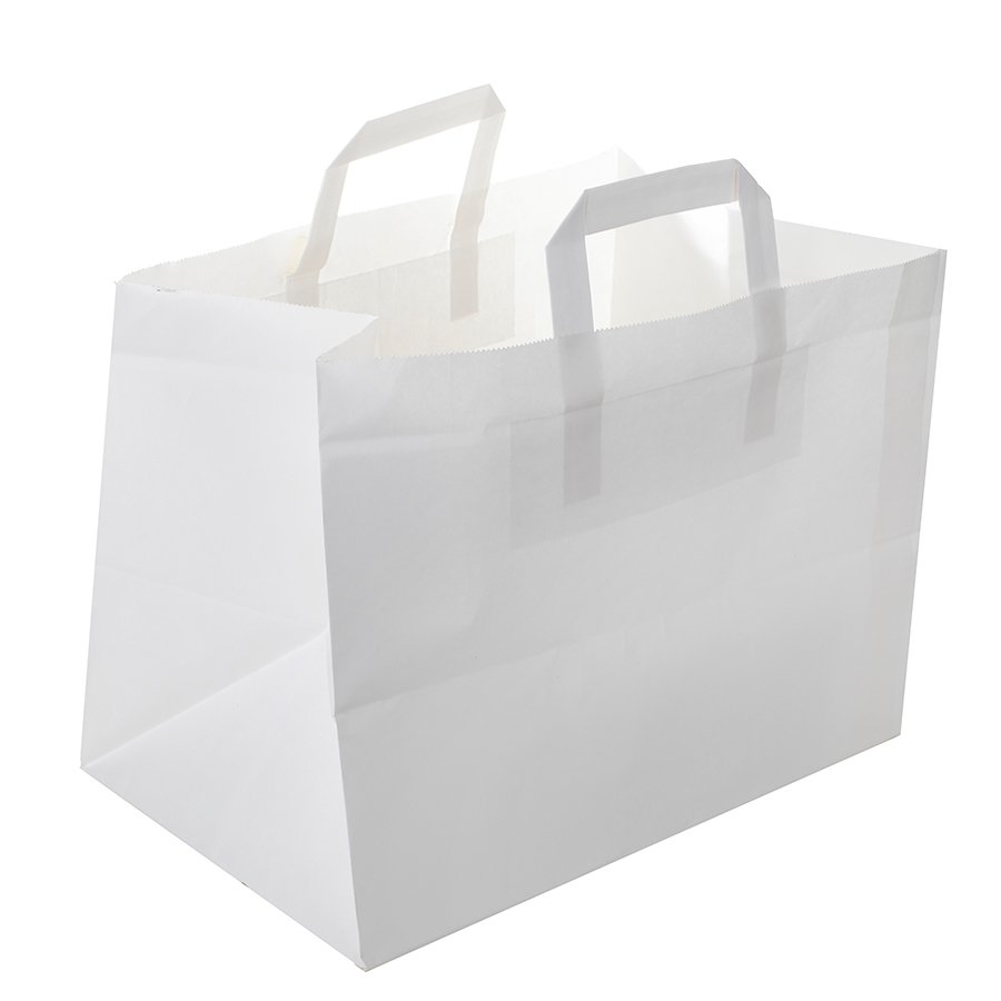 BOLSA ASA PLANA 28+17X29 BLANCA