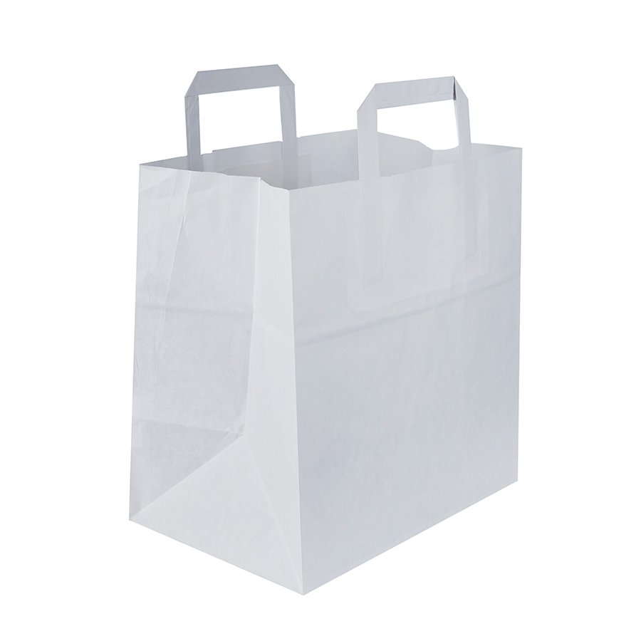 BOLSA ASA PLANA BLANCA 32+22x25