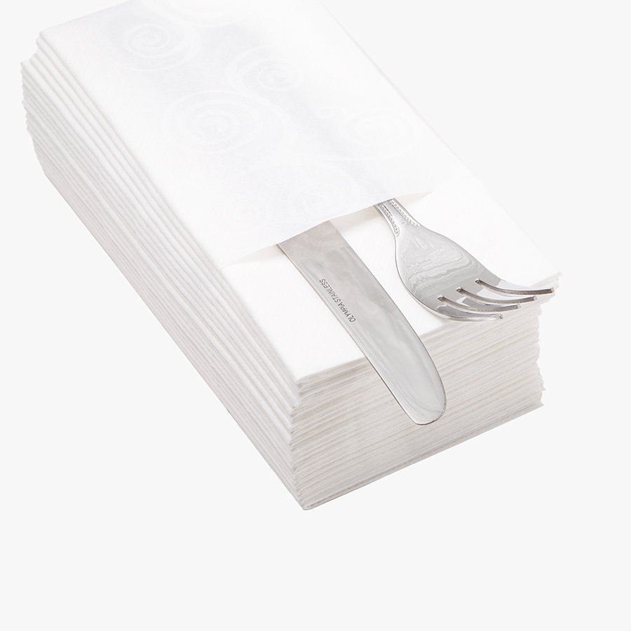 SERV.40*32 BLANCA AIRLAID T.KANGUR