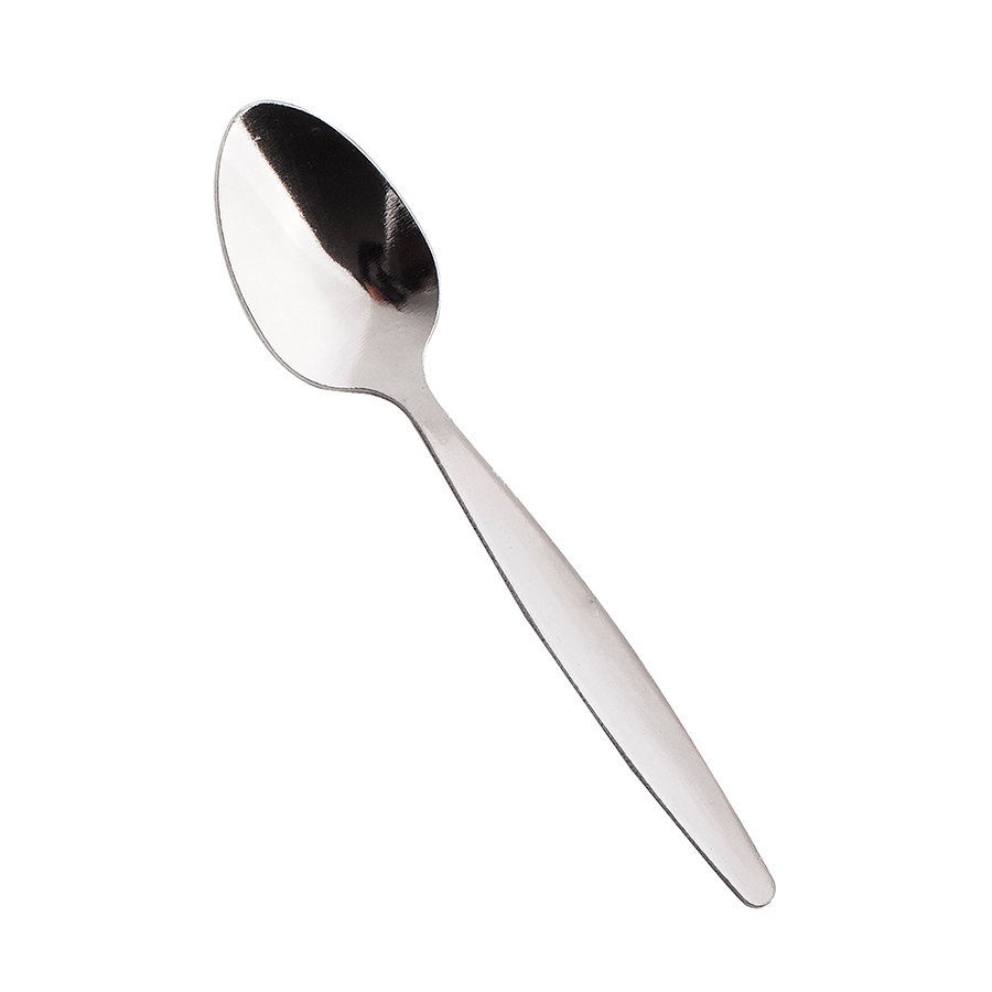 CUCHARA PLASTICO LUXE PLATA 106mm