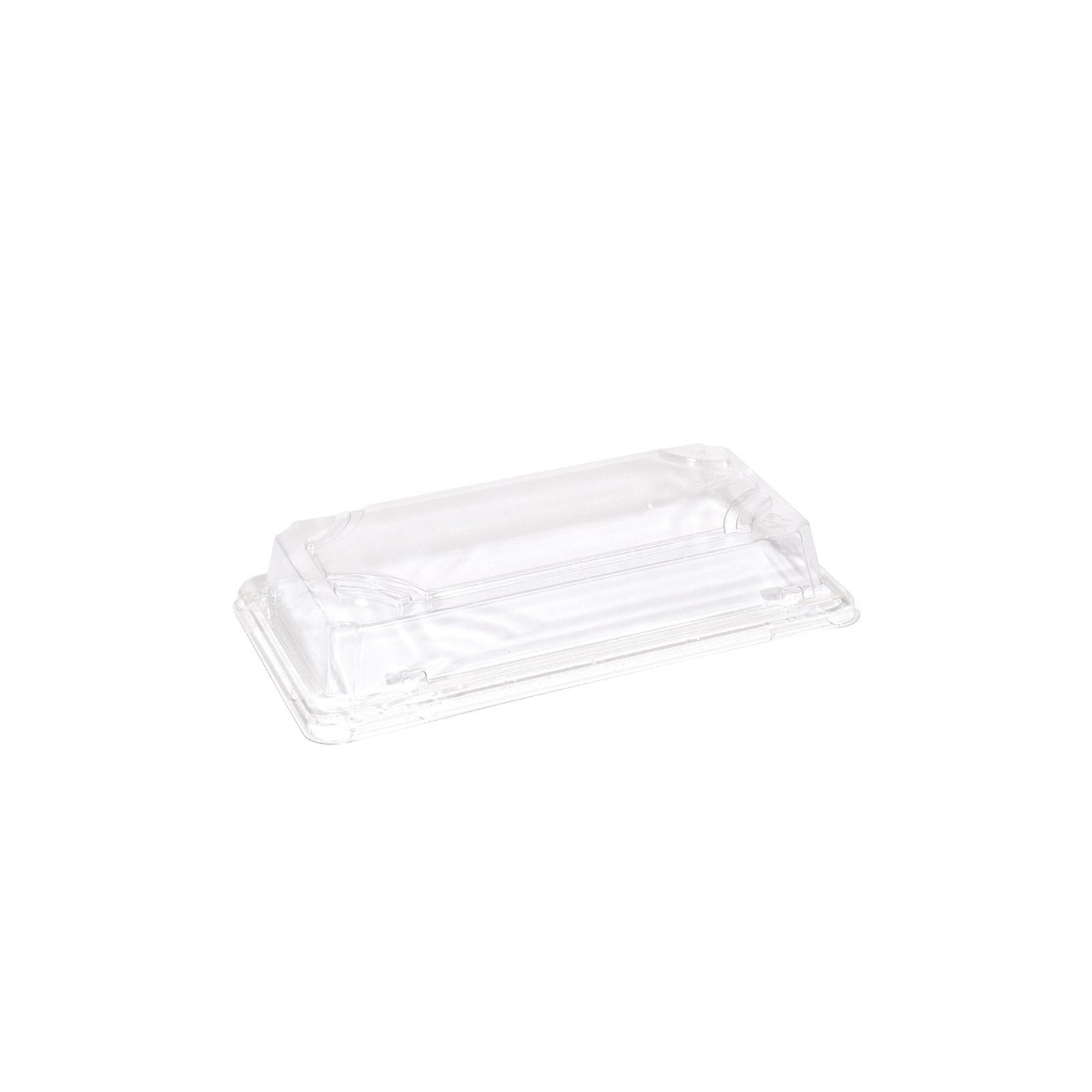 TAPA PET BANDEJA SUSHI 16.7X9X3 CM