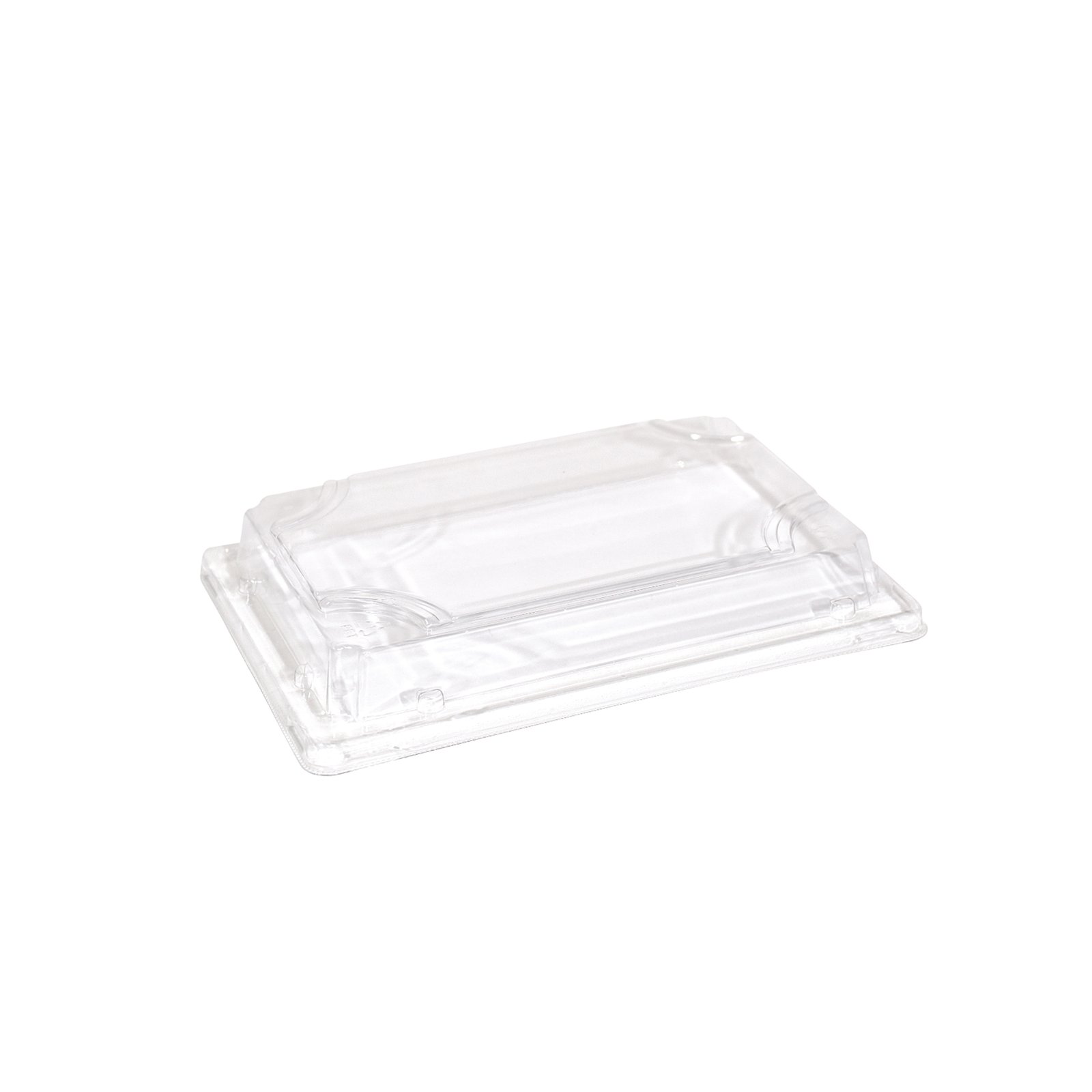 TAPA PET BANDEJA SUSHI 16.8X12X3 CM