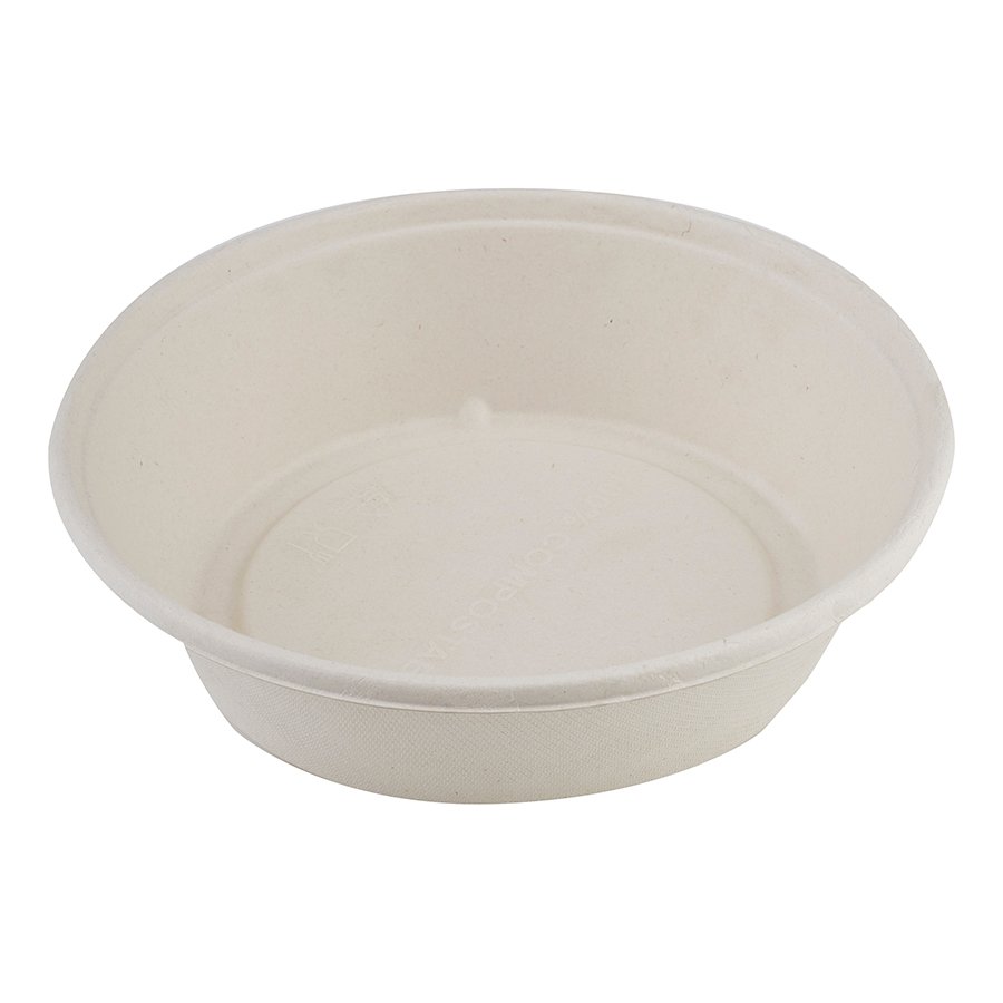 ENVASE BOWL CAÑA BLANCO 700 ML Ø195X39