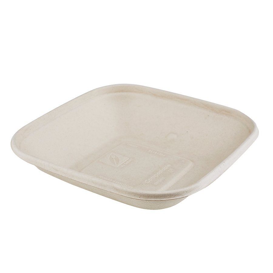 BOWL CUADRADO 500 ML BEPULP 17x17x3