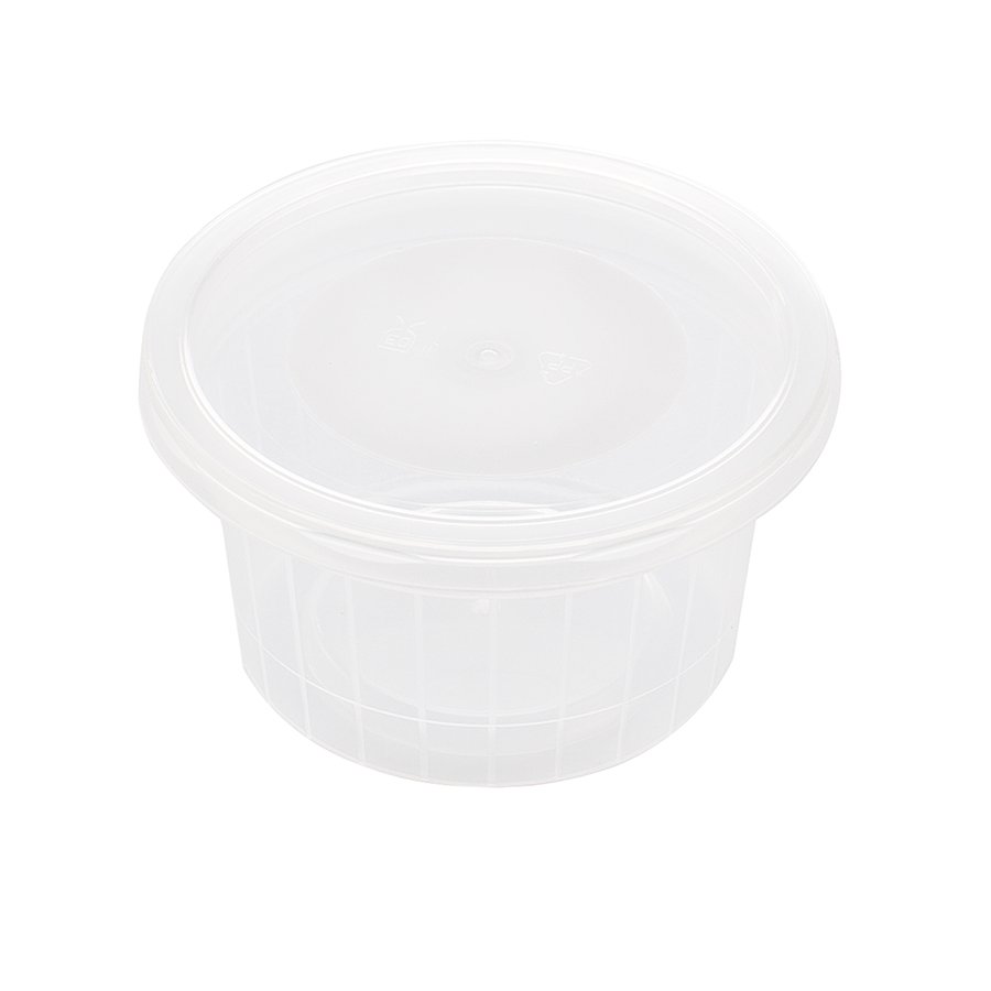 TARRINA PLASTICO 90 cc TRASL.+ TAPA