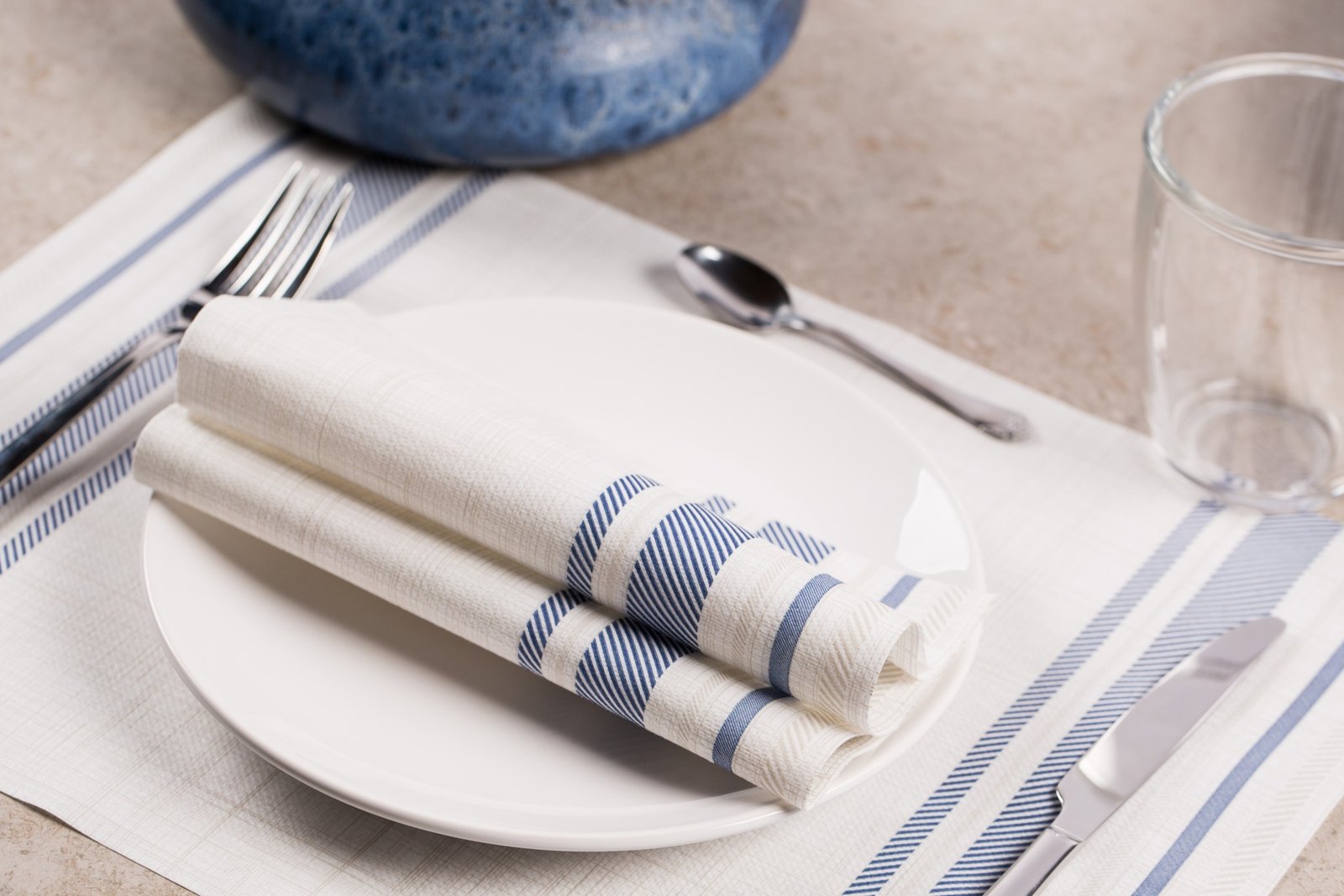 SERV. AIRLAID BISTROT AZUL