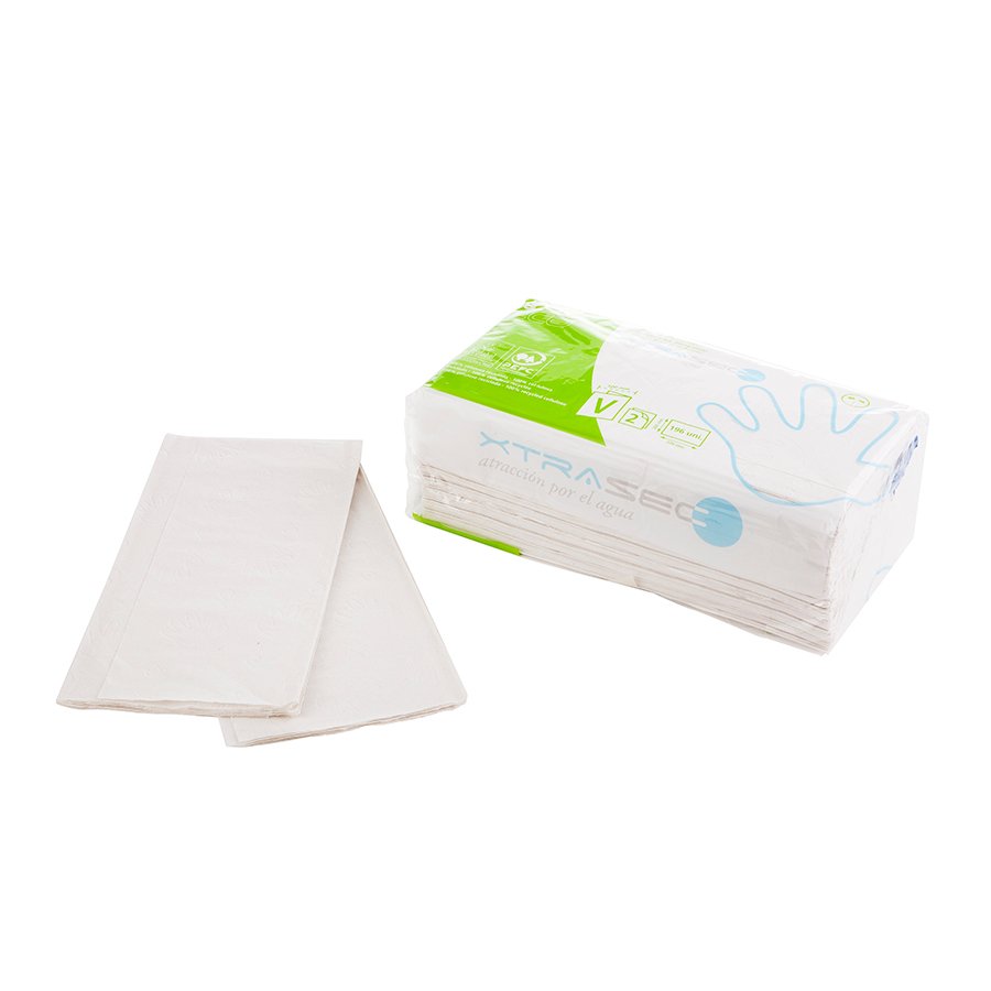 TOALLA ENGARZADA TISSUE " V " 2 CP
