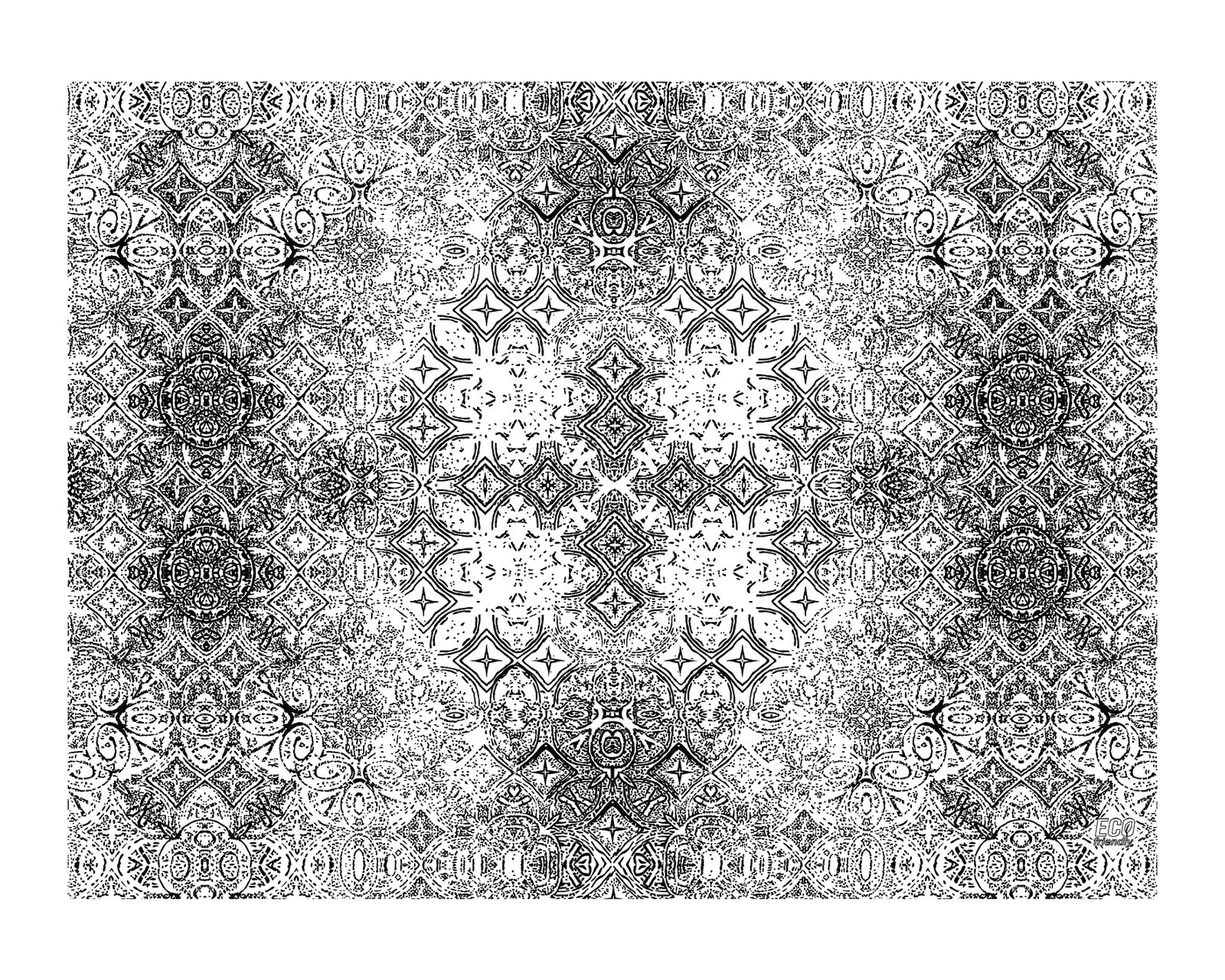 MANTEL 100x100 TESELA NEGRO