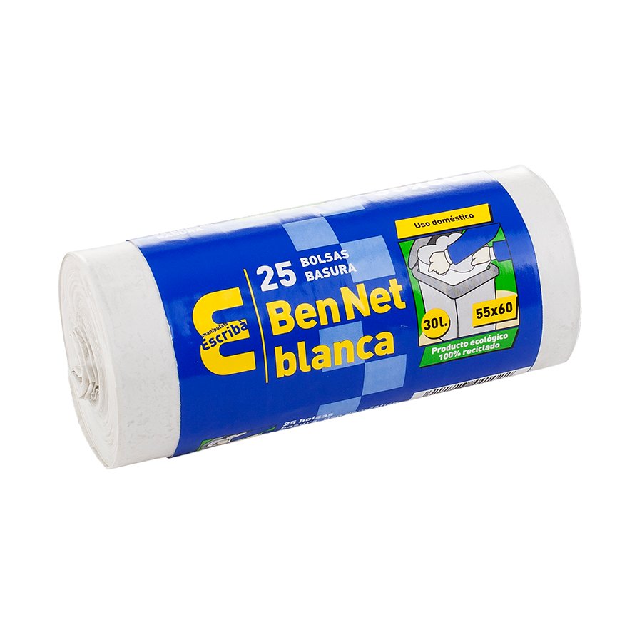 BOLSA BASURA 55*60 BLANCA  30 L.