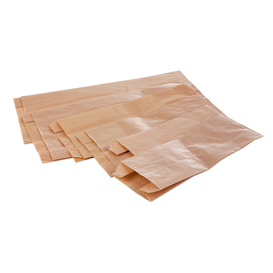 BOLSA PAPEL KRAFT 9*24+5 SIN ASA (10K)
