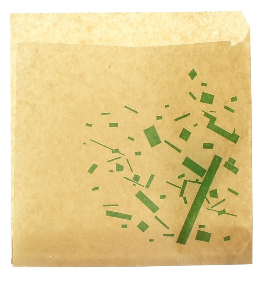 BOLSA PAPEL 15*15 ANTIGRASA KRAFT 2 LADO