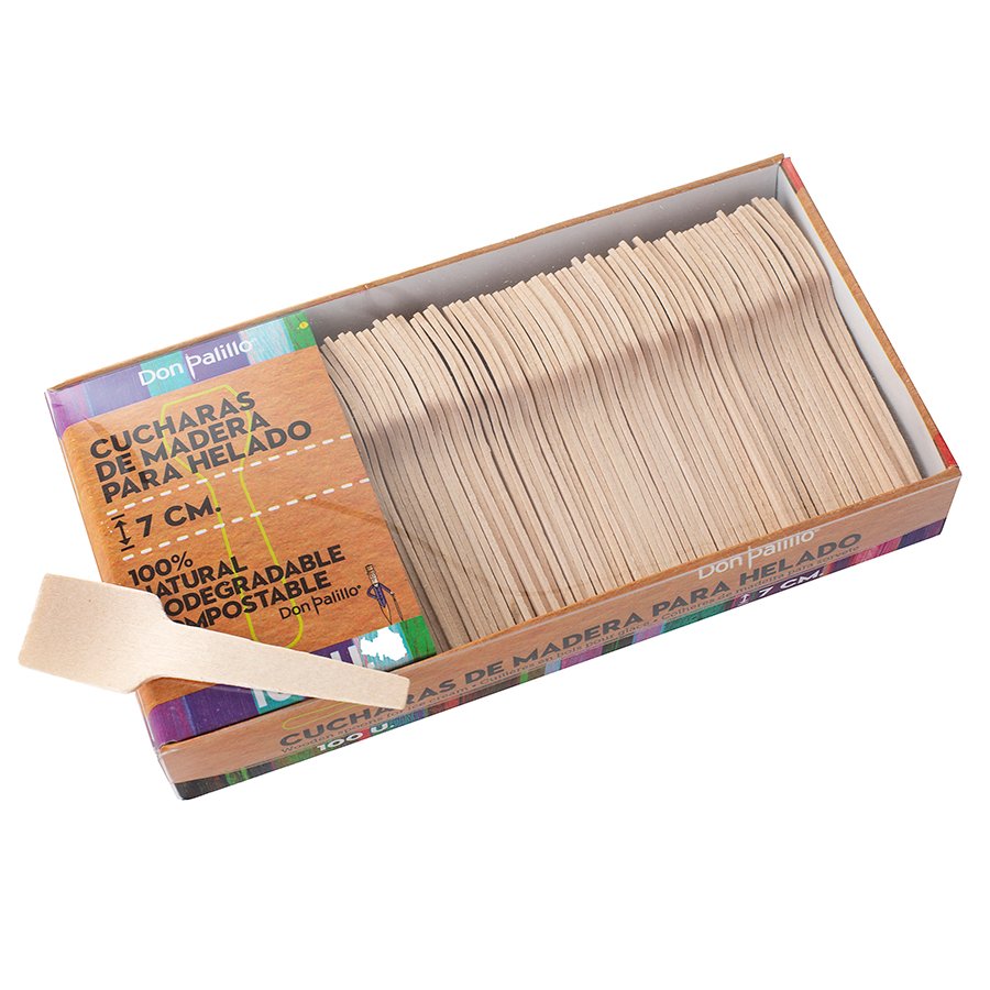 CUCHARILLA HELADO MADERA 9.5 CMS.