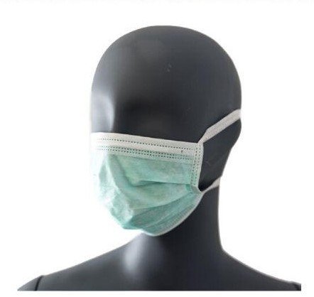 MASCARILLA  3 CAPAS AZUL C/GOMAS