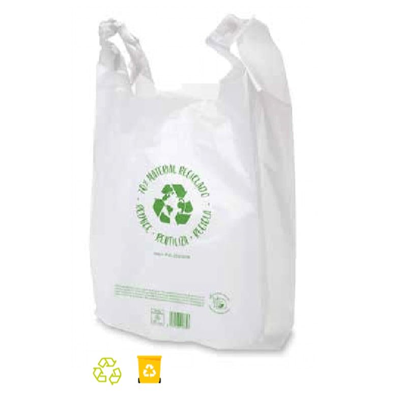 BOLSA CAMISETA 42X53 RECICLADA 70 %