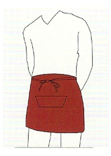 DELANTAL BARMAN BURDEOS