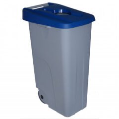 CONTENEDOR RECICLO 85 L. TAPA  AZUL