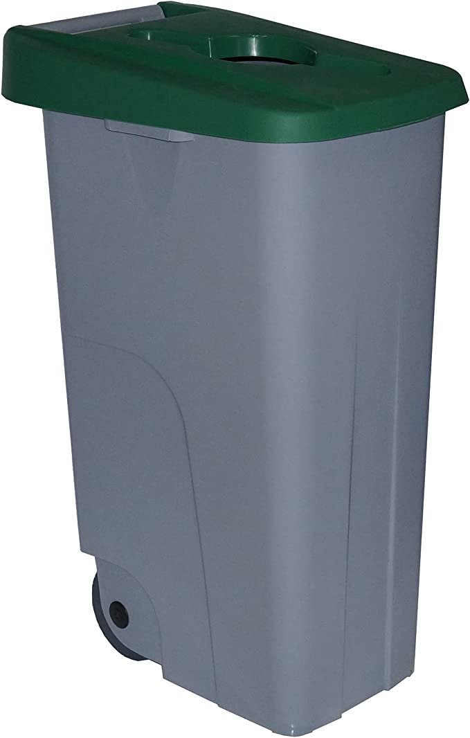 CONTENEDOR RECICLO 85 L. TAPA  VERDE