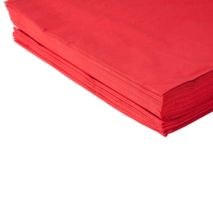SERV. ROJA  40*40  2 CAPAS CELULOSA