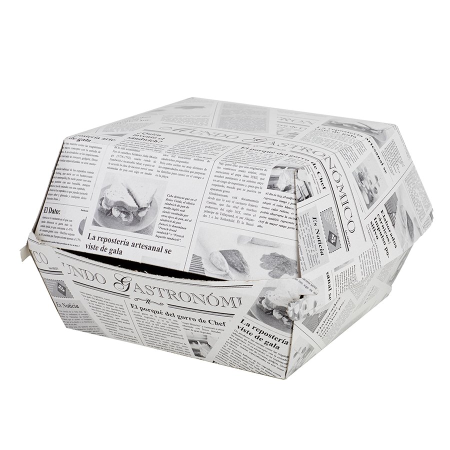 CAJA  HAMBURGUESA 100/156 CARTON NEWS