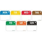 JUEGO DE ETIQUETAS DE DÍAS DE LA SEMANA