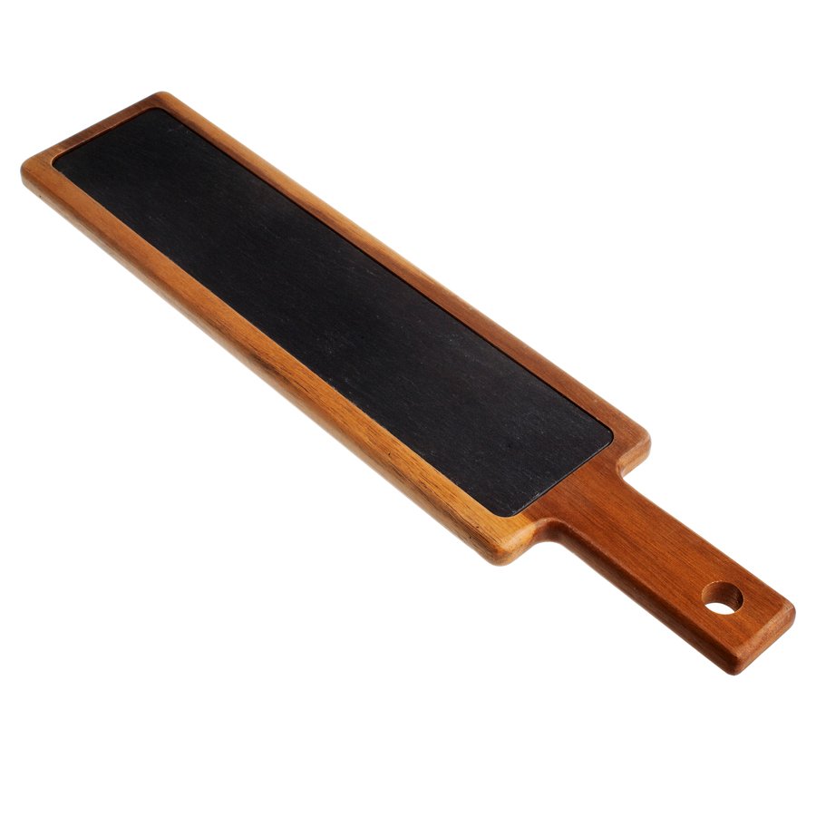 TABLA MADERA + PIZARRA 55X12X2